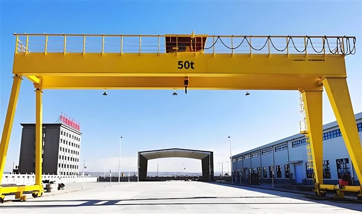 100T Loading Capacity Double Beam Gantry Crane Winch Lifting Double Girder Crane Construction best