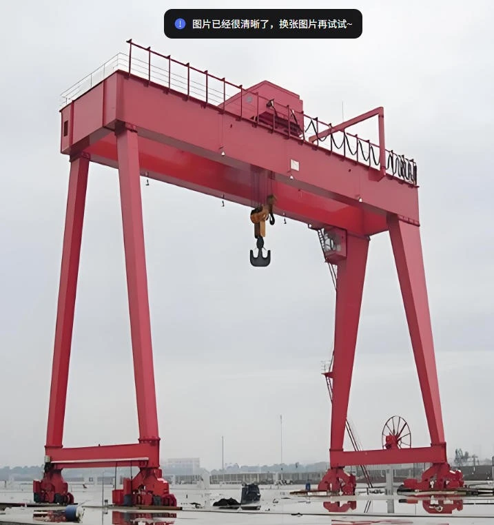 100T Loading Capacity Double Beam Gantry Crane Winch Lifting Double Girder Crane Construction high quality